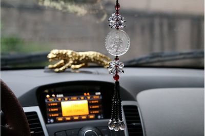 精致车饰，厂家直销 水晶莲花如来挂件，为您的爱车添一份禅意与平安